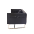 Modern Edward 3 Seat Leather Sofa